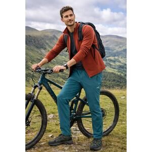 Rapha Mens Trail Lightweight Pants Teal Size Large Athletic Bike Outdoor